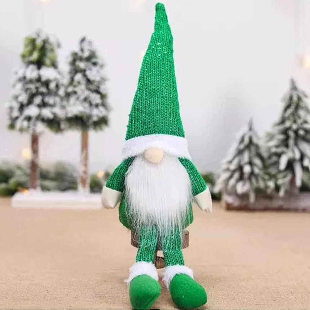 435B - CHRISTMAS GREEN GNOME